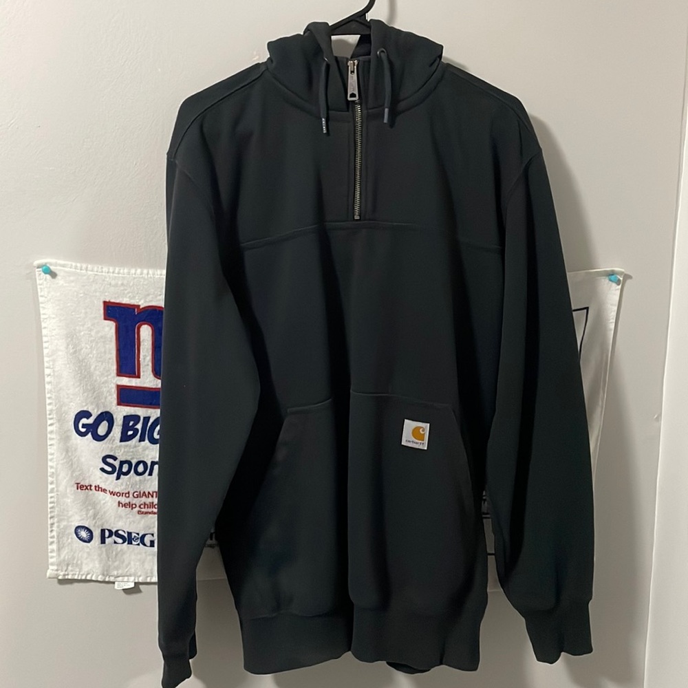 Carhartt “rain defender” quarter zip pull over hoodie